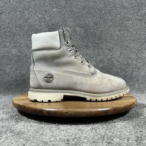 Timberland Premium 6" WP Women’s Size 7 Grey Nubuck Leather Outdoor City Boots